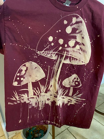 Mushrooms bleach art by Corinne